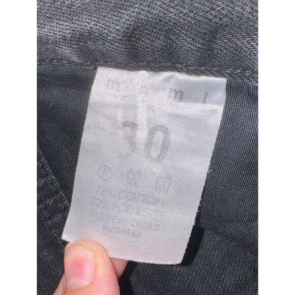 MNML Black Distressed Skinny Jeans 30 - Picture 7 of 9